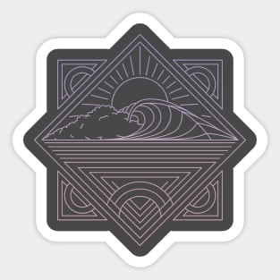 Wave Lines 2 Sticker